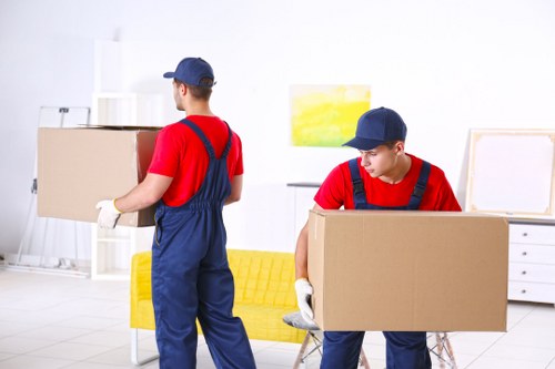 Moving truck in Wimbledon ready for a residential relocation