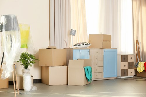 Man And A Van Wimbledon team preparing a safe and insured move