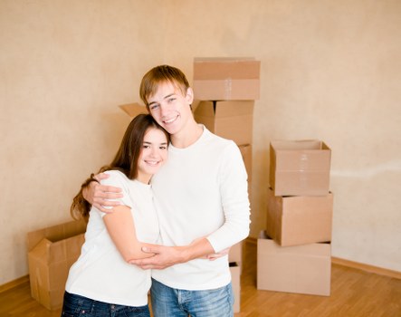 Removal team preparing a house move in Wimbledon