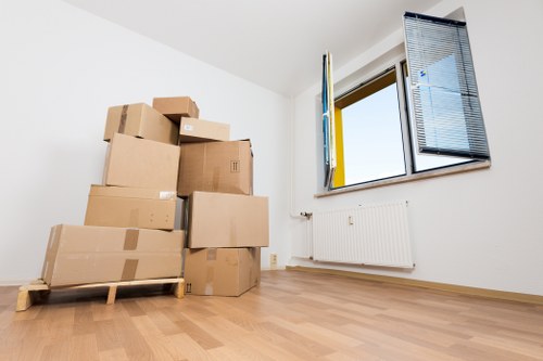 Office furniture and equipment being moved in Wimbledon