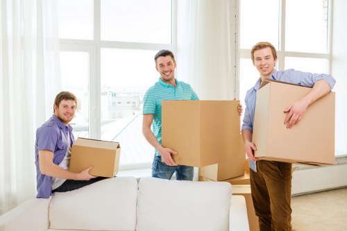 Local man and van team handling a move in Wimbledon residential area