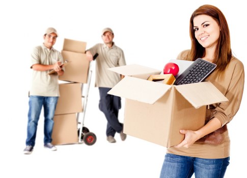 Packed moving boxes ready for transport in Wimbledon