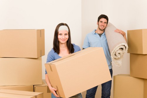IT equipment and office technology being prepared for relocation in Wimbledon