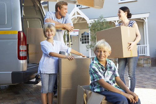 Charity donation items prepared for reuse after clearance