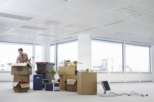 Team coordinating an office relocation in Wimbledon